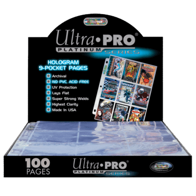 Ultra Pro Platinum Series 9 Pocket Pages 3 Holes