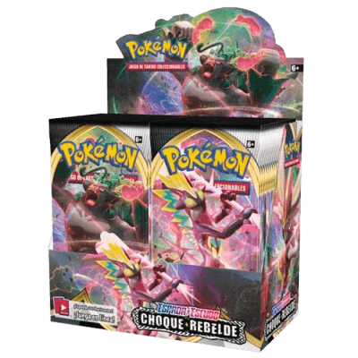 Pokémon Espada y Escudo: Choque Rebelde Caja de Sobres