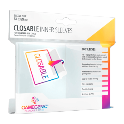 Gamegenic Closable Inner Sleeves