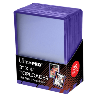 Ultra Pro 3x4 Toploader Purple Border