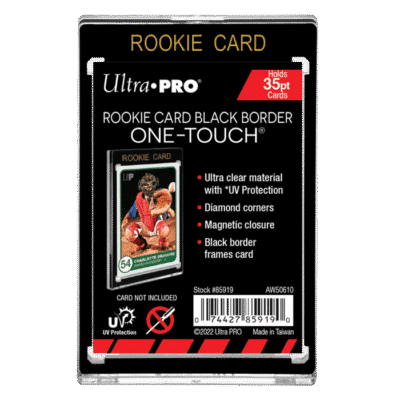 Ultra Pro One-Touch 35PT UV Black Border Magnetic Holder Rookie
