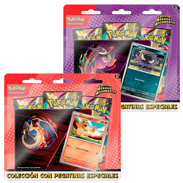 Pokémon Héroes Ascendentes Tech Sticker Blister Collection