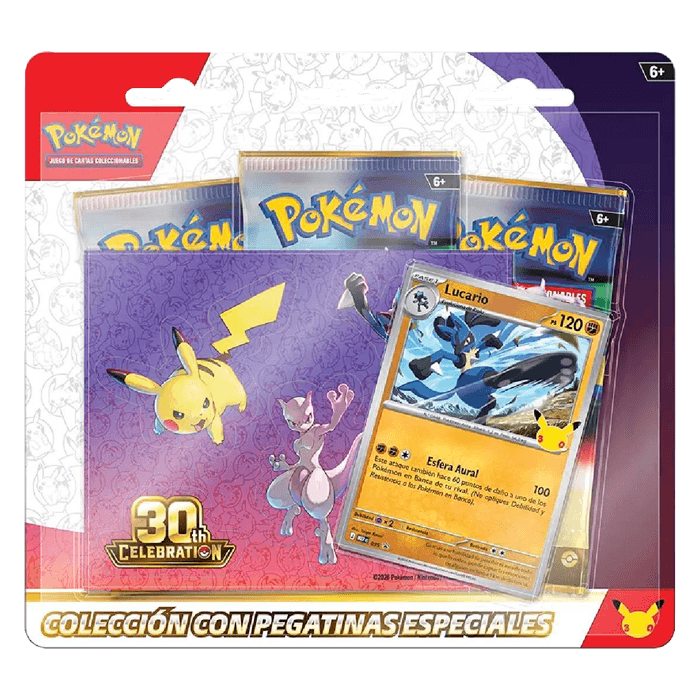 Pokémon 30 Aniversario Colección Pegatinas Lucario